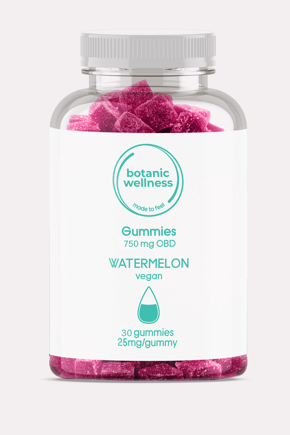 Botanic Wellness CBD Gummies - Watermelon 25mg